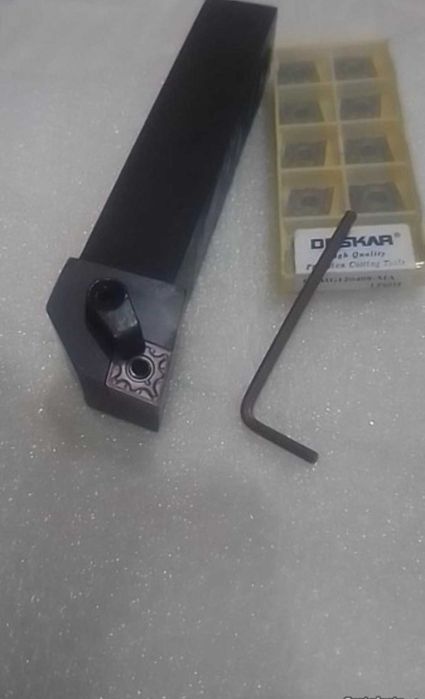 Suporte de pastilhas p/ torno 25mm + 10 pastilhas CNMG