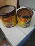 Latas antigas leite toddy