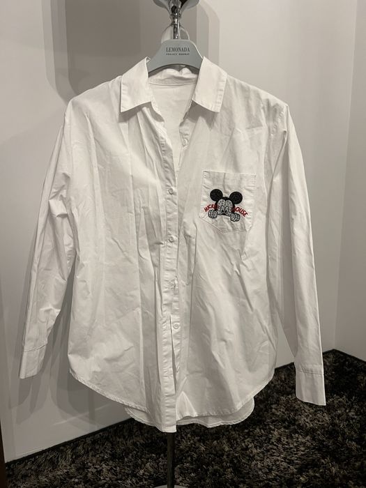 Koszula biała oversize disney