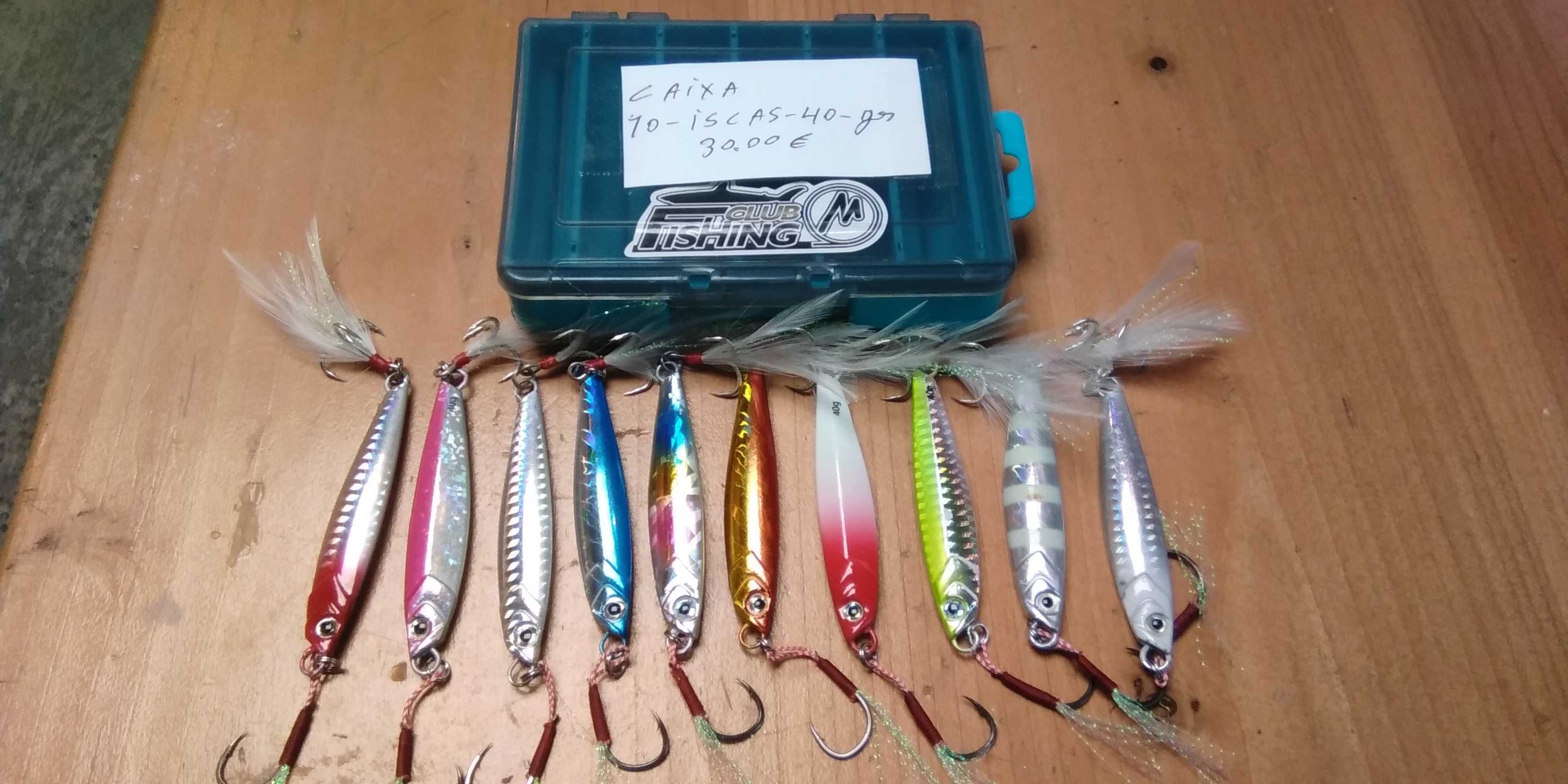 Material de pesca, as informações e preços estão nas fotos .