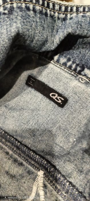 Katana kurtka jeansowa z haftem smokiem vintage retro L