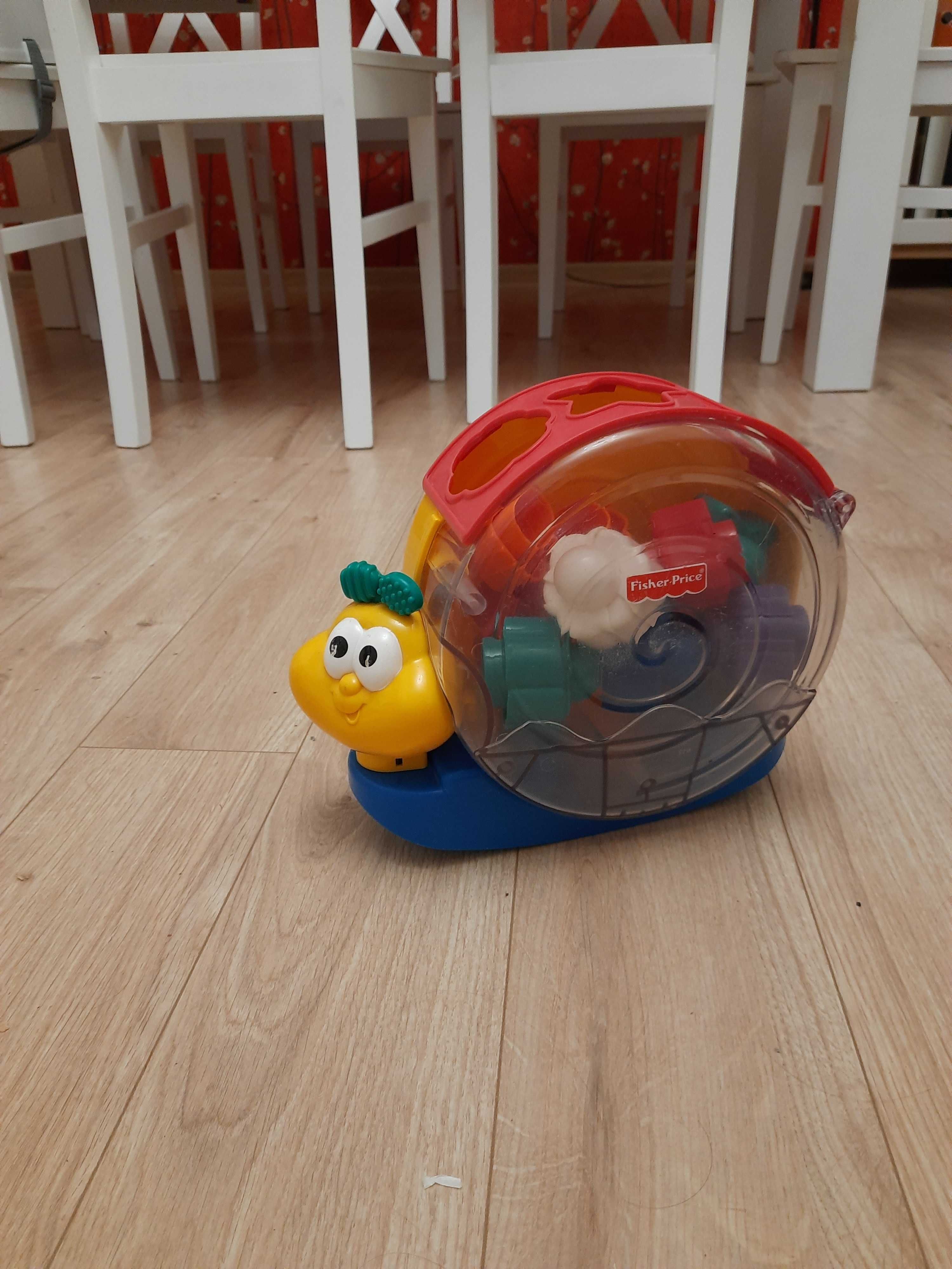 fisher price ślimak klocki do wrzucania