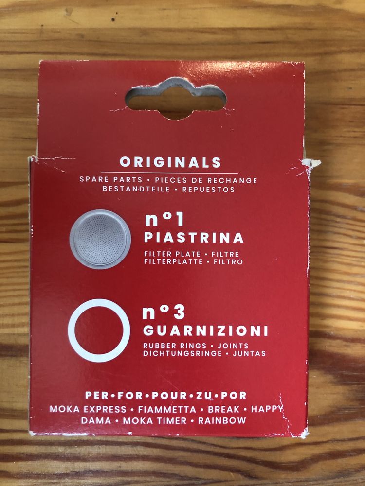Uszczelki i sitko do kawiarki Bialetti 6 tz