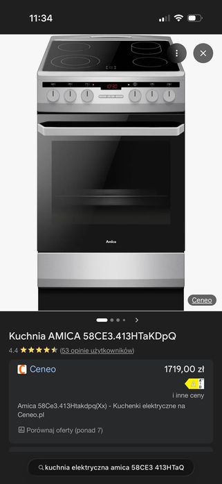 Kuchenka Elektryczna Amica