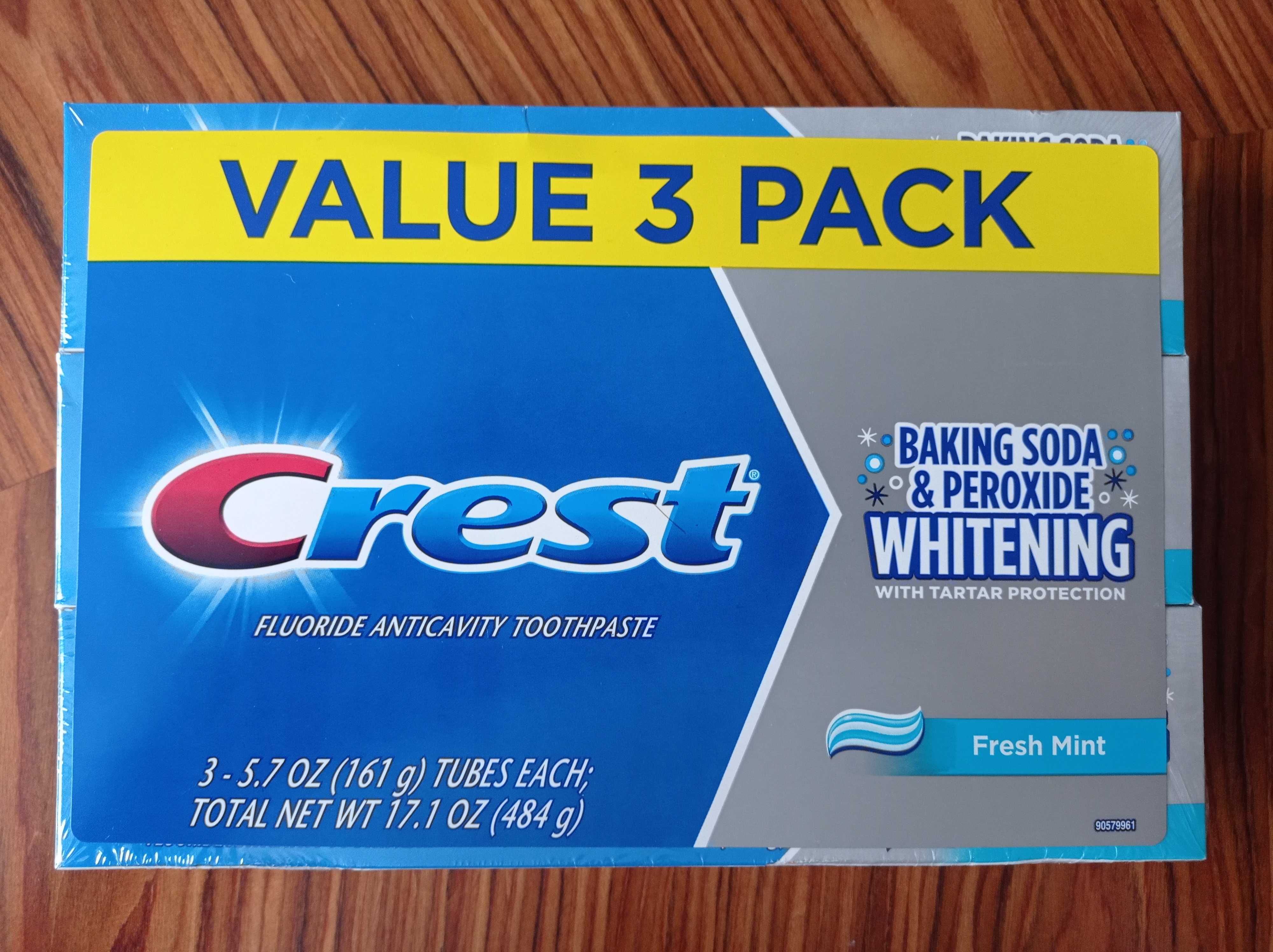 Zestaw 3 x Crest Baking Soda & Peroxide Whitening 161 g Pasta do zębów