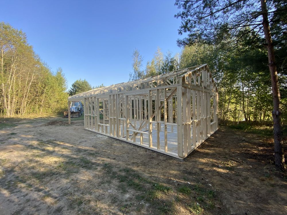 Konstrukcja szkielet domu 70 m2 c 24  wiązary więzba konstrukcja