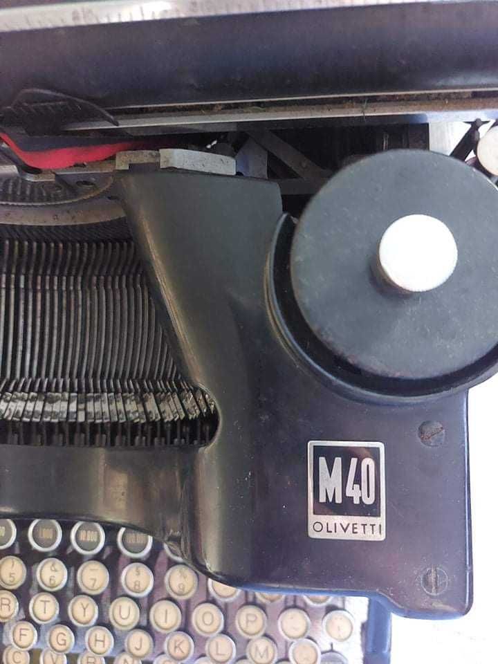 Olivetti M40 extra rolo xl máquina escrever antiga