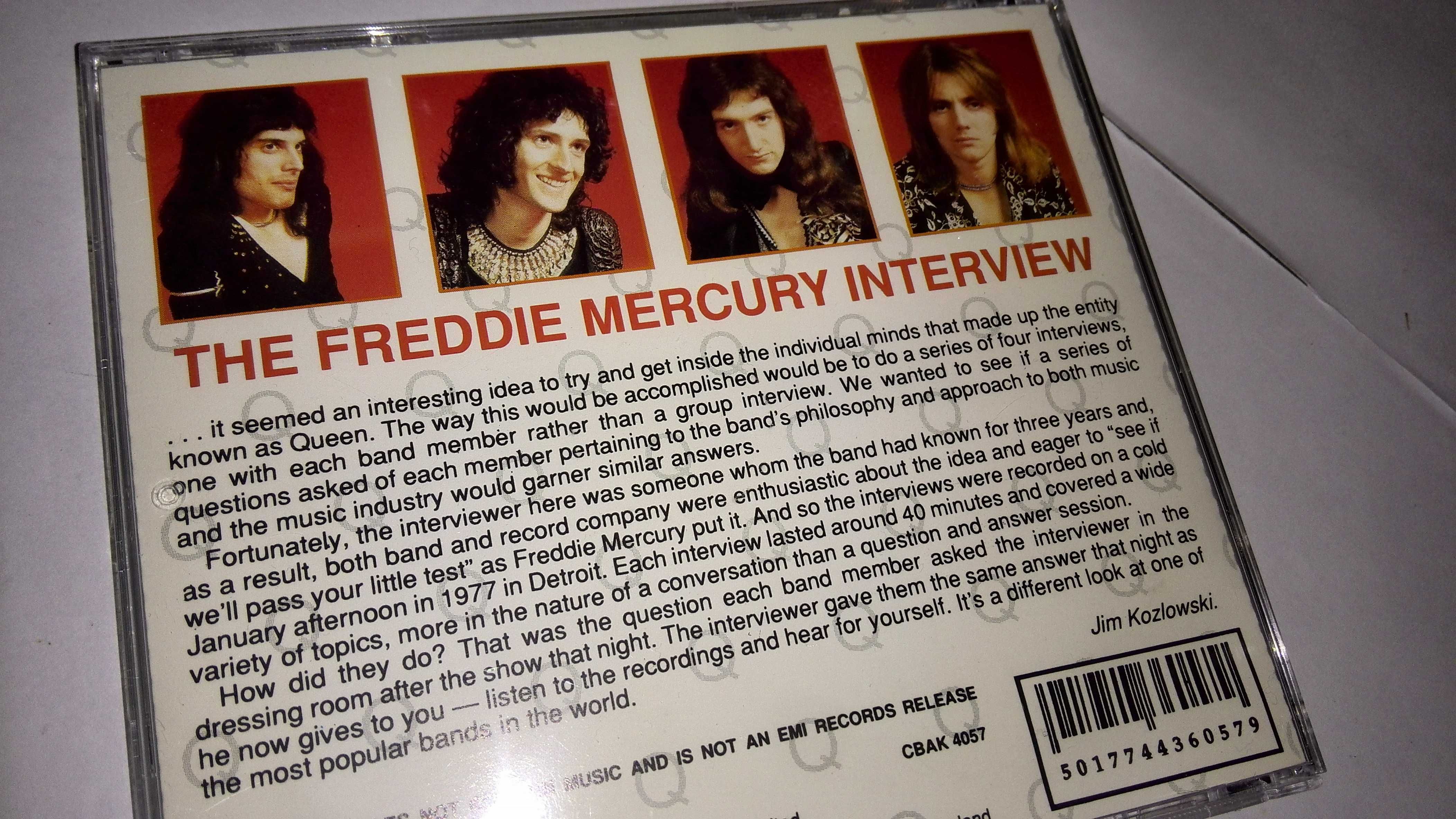 queen (the interview collection volume 1 - freddie mercury) cd raro