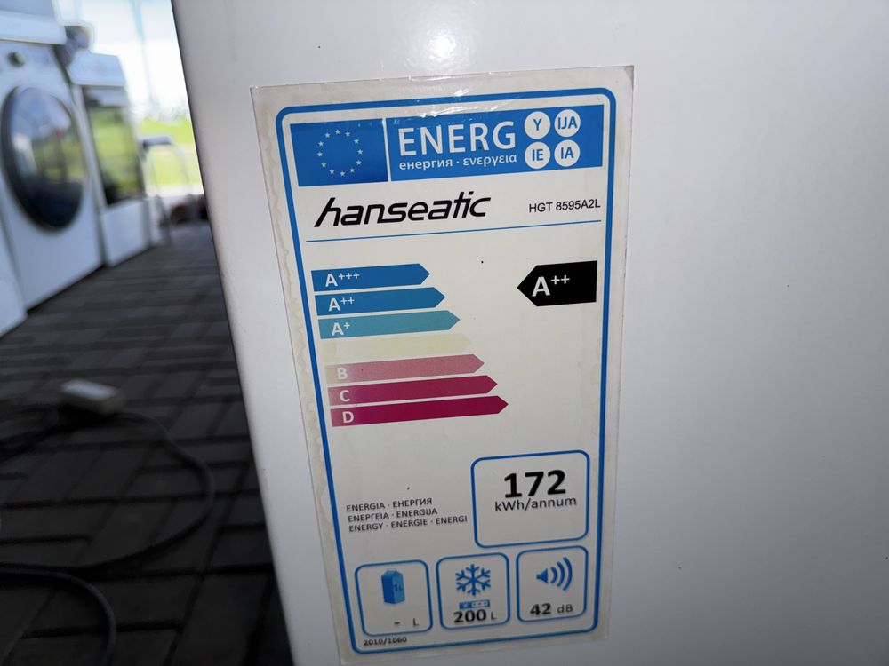 Zamrażarka Klapowa  Hansatic  model Hgt8595a2l A++ 200 litrów
