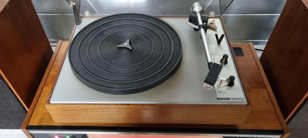 Zestaw stereo amplituner, Gramofon, magnetofon.  Vintage. Proxima RFT
