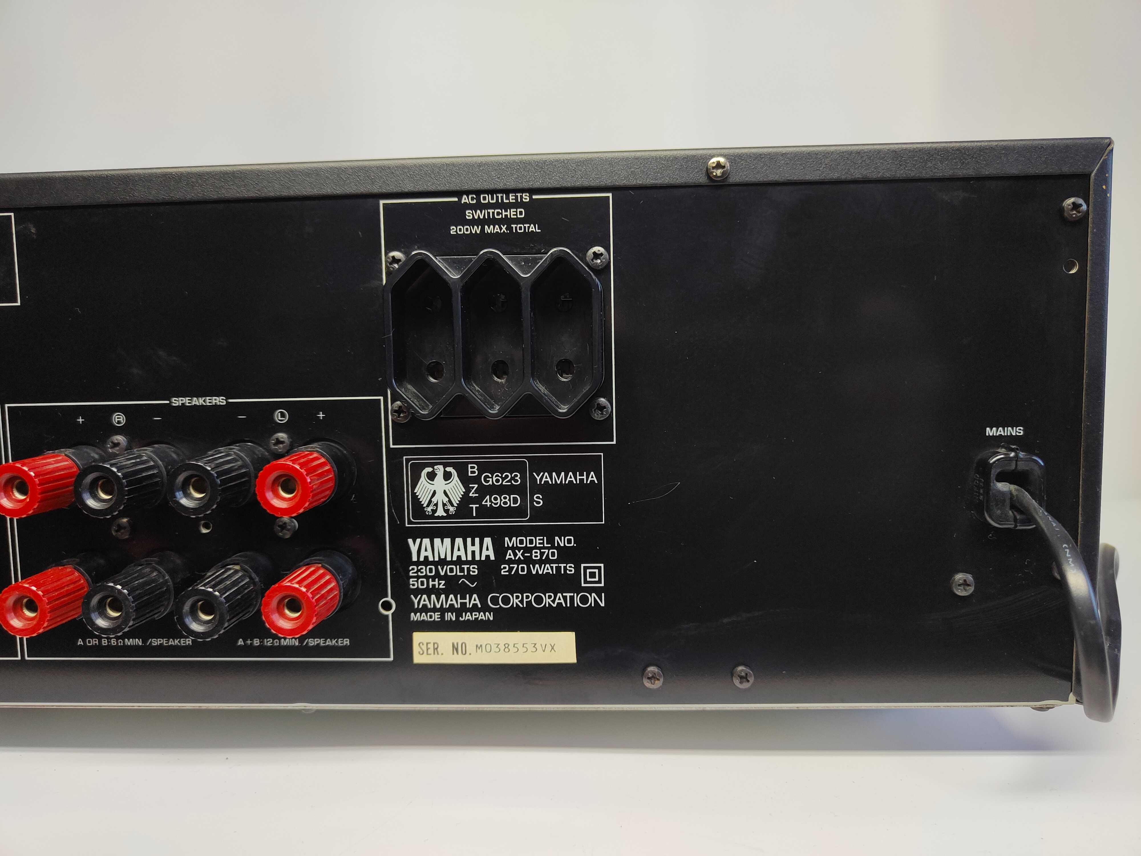 Wzmacniacz stereo Yamaha AX-870 z pilotem Japan