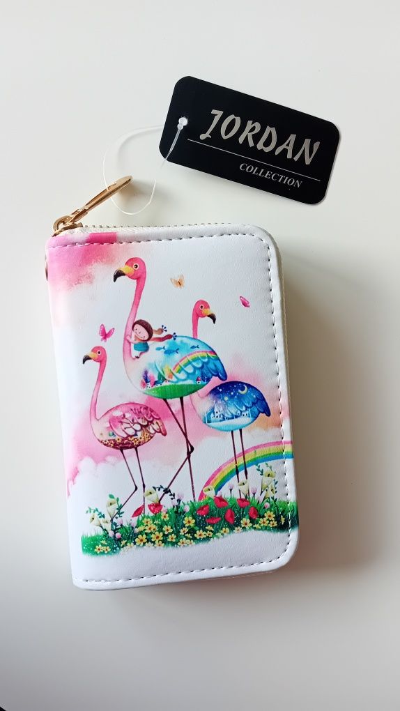 Nowy! Mini portfel kolorowy z Flamigami