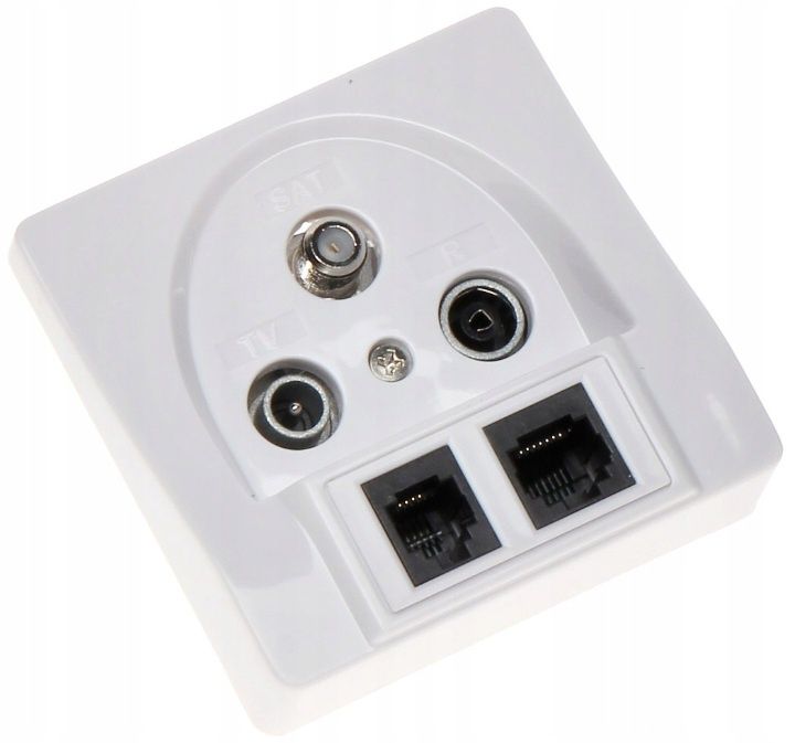Gniazdo koncowe SAT R-TV SAT RJ45 RJ11