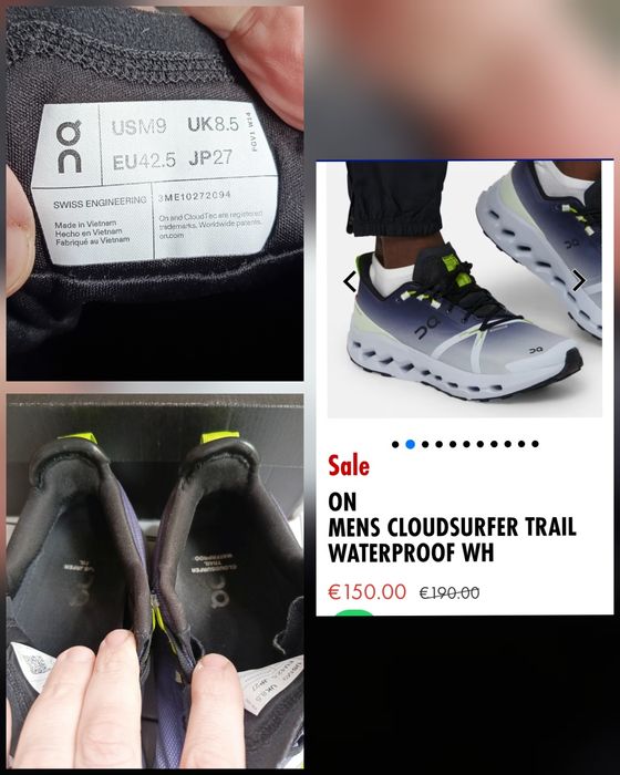 Кросівки On-cloud Trail Waterproof (42р.27 см)