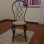 Cadeira em ferro forjado