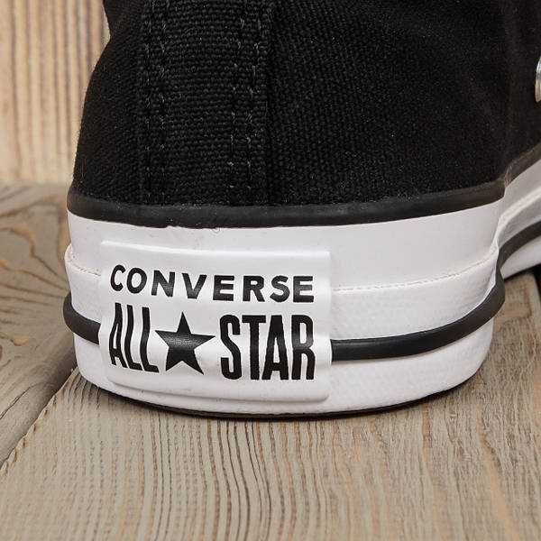 Кеди Converse All Star (Black HI) чорно-білі високі