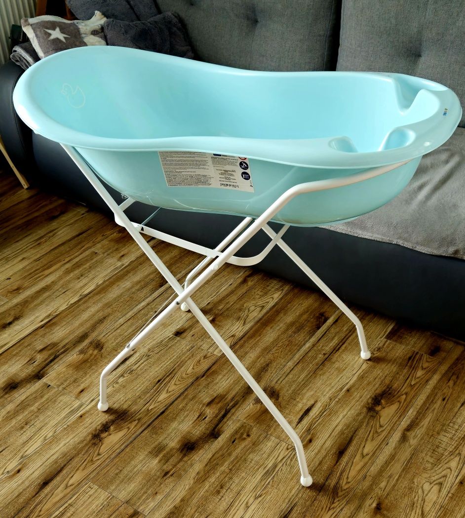 Wanienka niebieska na stelażu 90cm