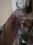 Fioletowy kabel do ładowania C