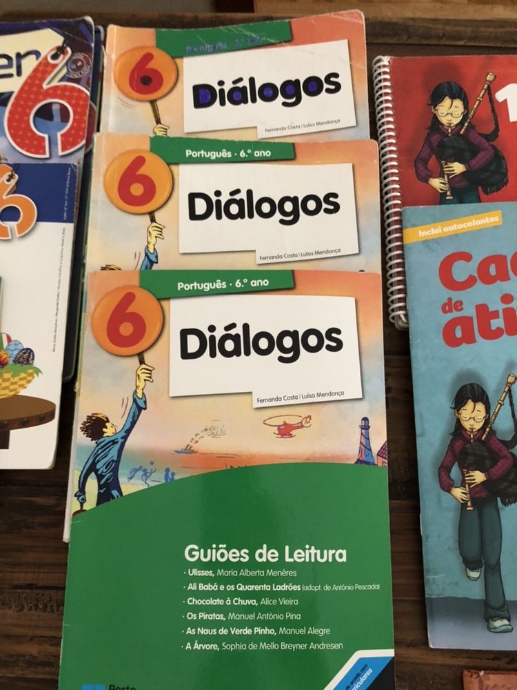 Livros escolares do 6 Ano