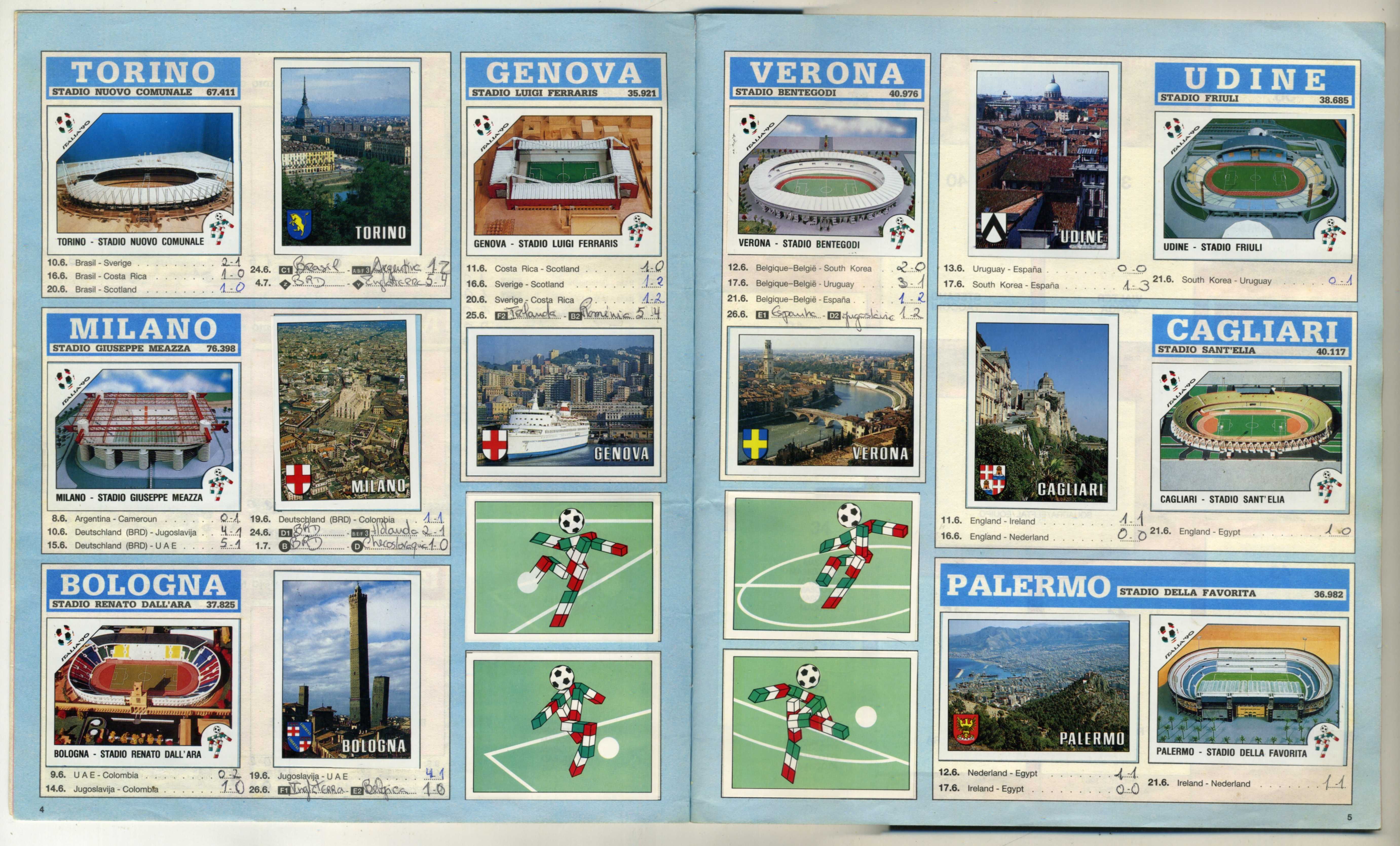 caderneta de cromos Italia '90, Panini