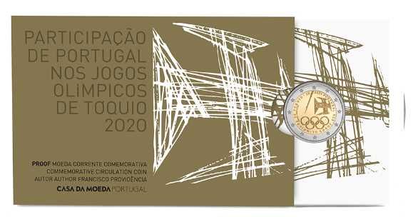 Moedas proof e bnc de 2€ Portugal