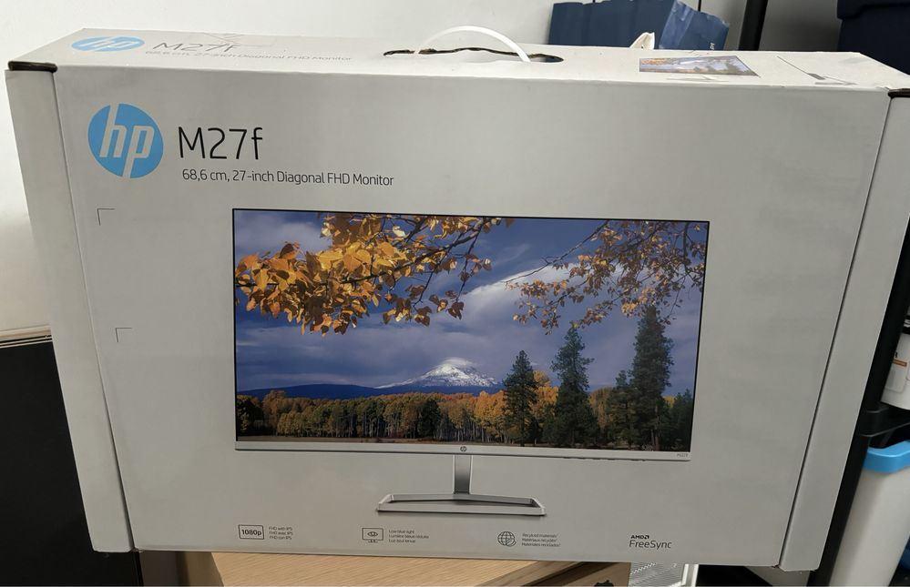 Monitor HP M27, novo sem etiqueta