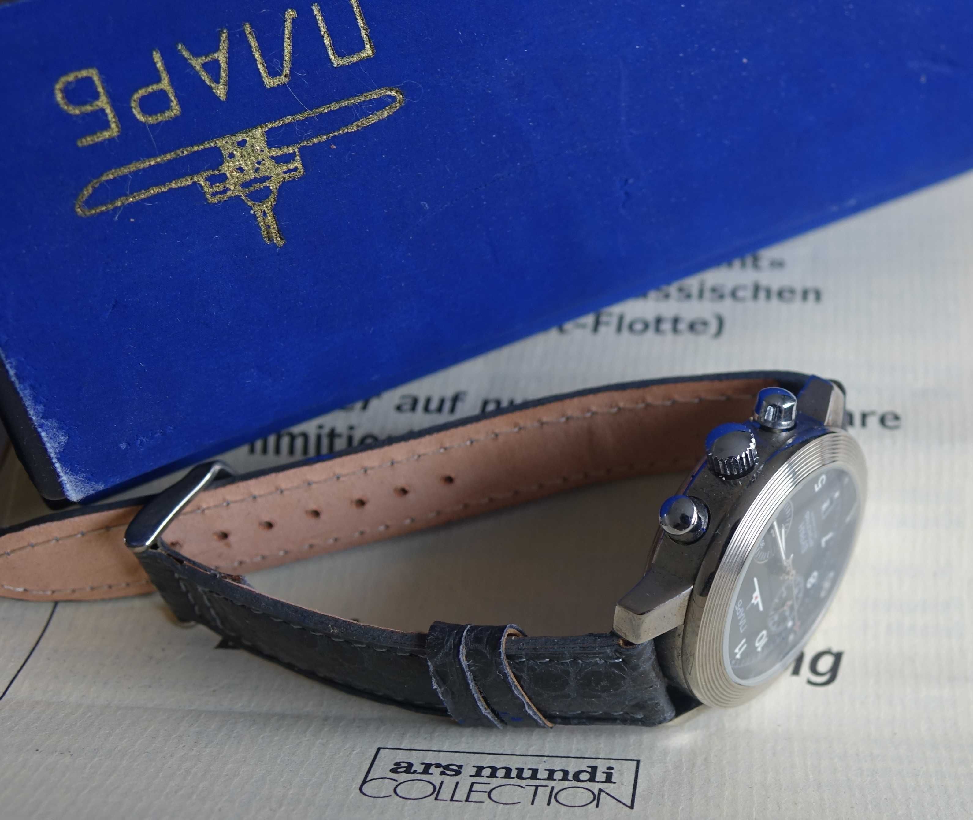 Poljot 3133 Buran chronograf  024/980 Uboat + dokumenty opakowanie