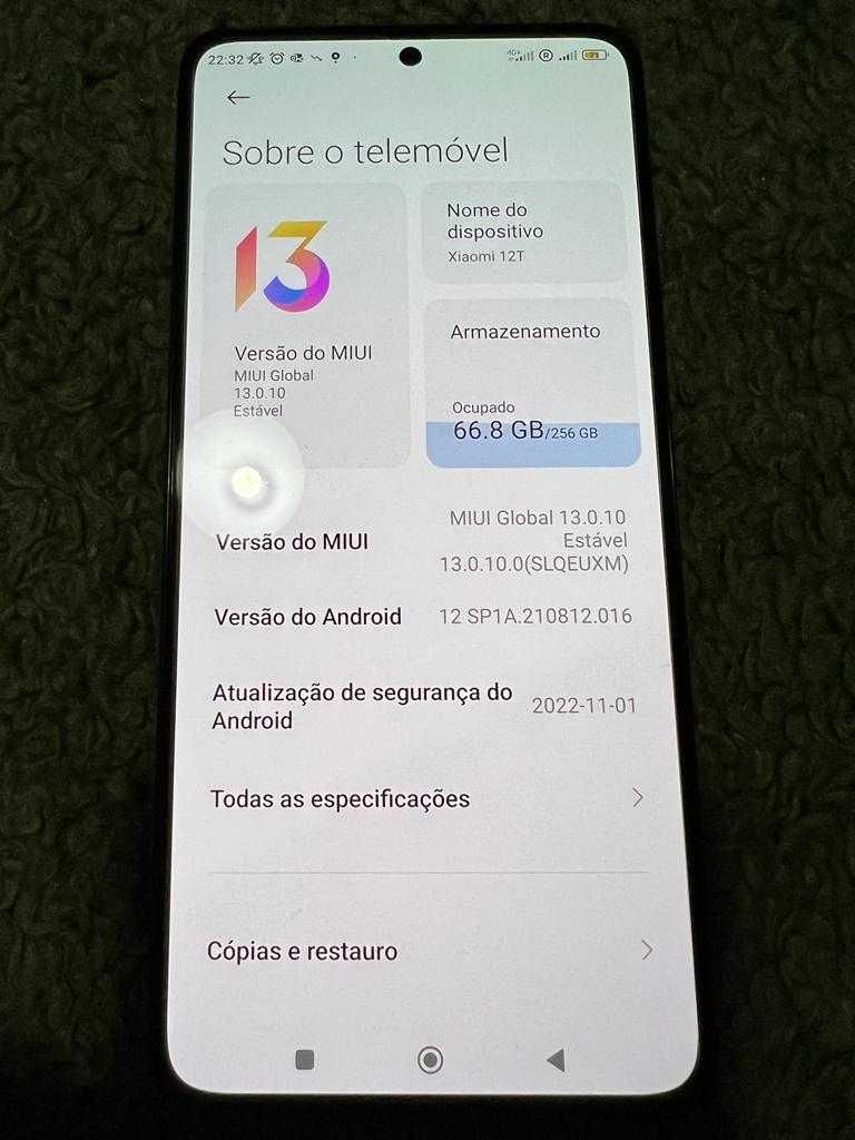 (LEIA O ANUNCIO!) Xiaomi 12 T 256GB 8 Gigas de Ram