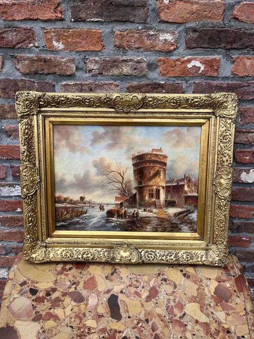 Картина з голландії масло дерево