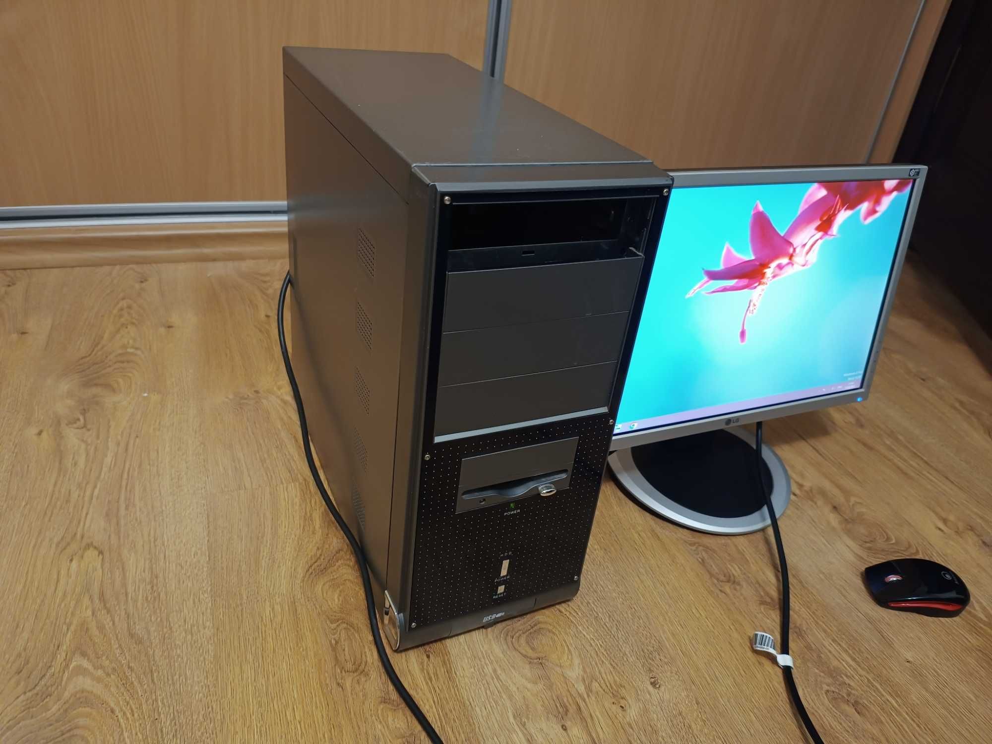 Комп'ютер + монітор pentium e2180, 8ram/32ssd/320hdd для навчання