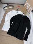 Чоловічий лонгслів чорний та білий regular fit H&M, Розміри - S,M,L,XL