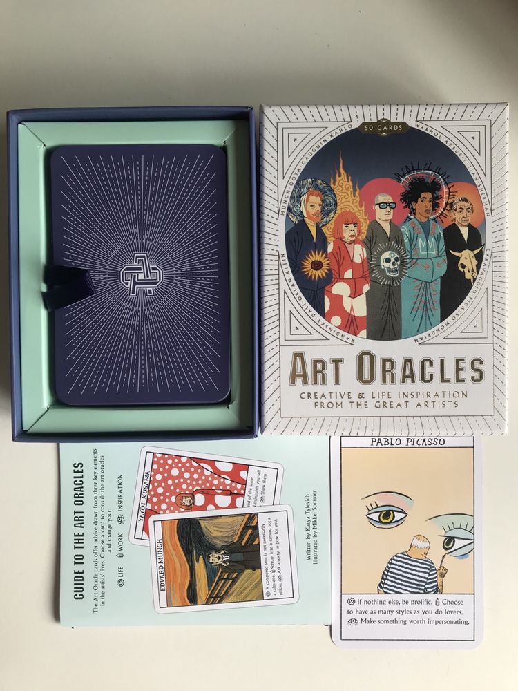 Oráculo Art Oracles (original) | Caixa, baralho de 50 cartas e livreto