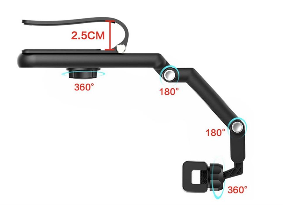 Uchwyt na telefon do auta, obrotowy