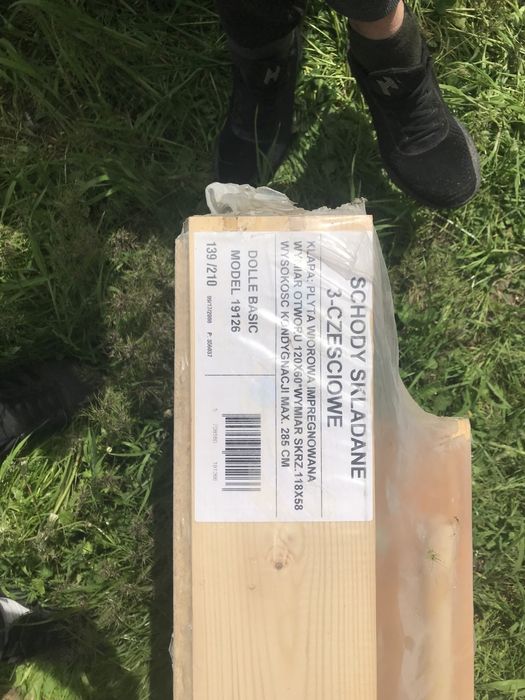 Складна трьох секційна драбина,для горища