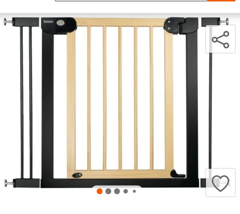 Bramka zabezpieczająca na schody 76-104 cm- 2 sztuki
BARIERKA ZABEZPIE