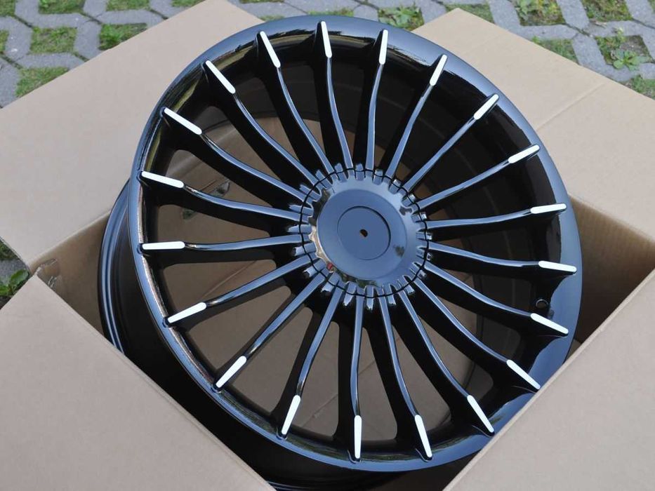 Czarne felgi R20 5x120 Bmw 7 F01 F02 F03 F04 5 GT F07 F10 6 F06 F13