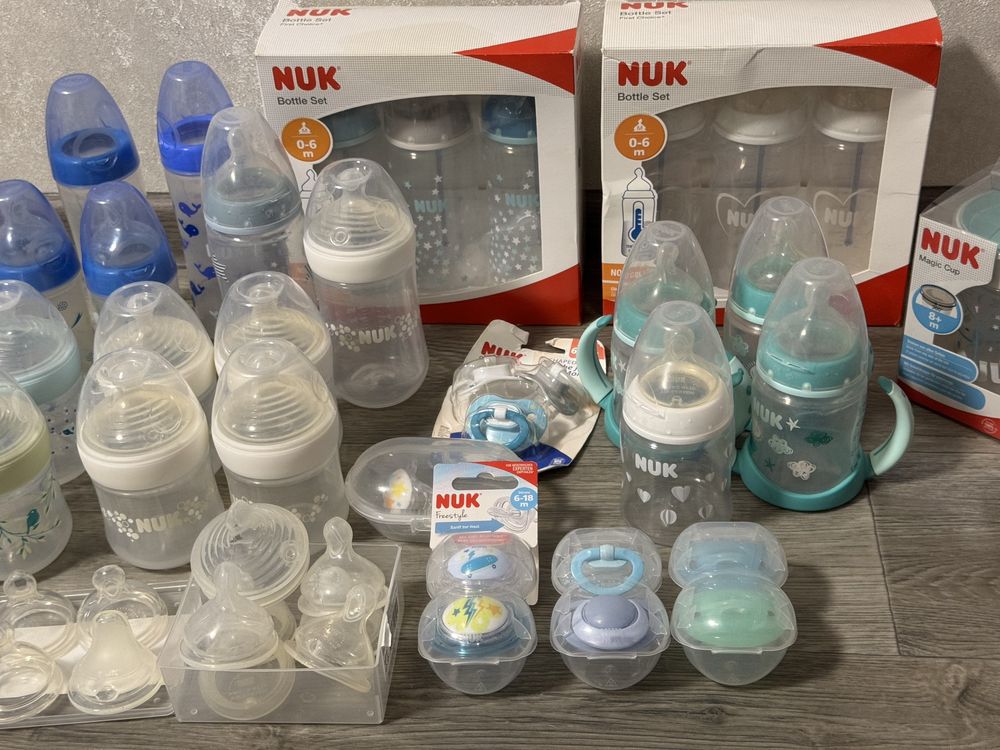 Пляшки, пустушки, соски Nuk