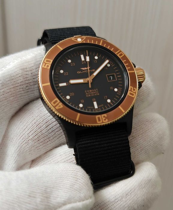 Чоловічий годинник Glycine GL0173 Combat Sab Automatic 42mm 200m