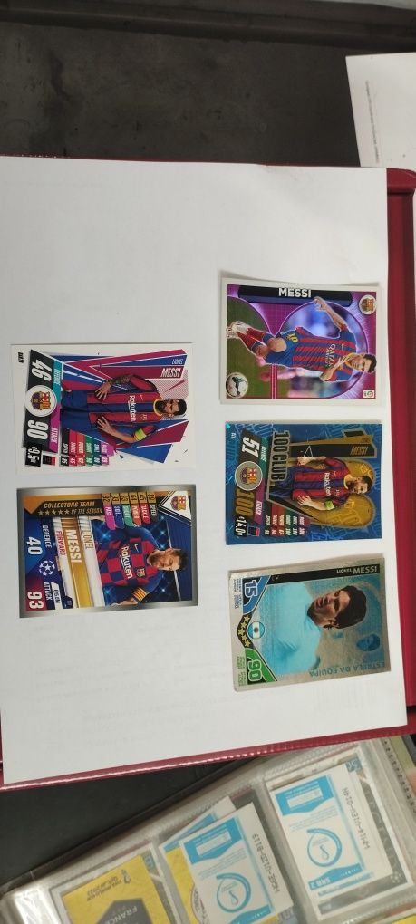 Messi cromos e cards