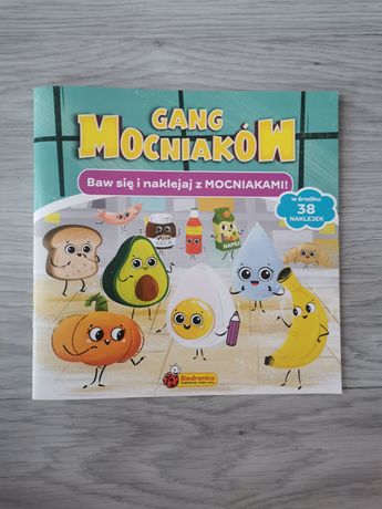 Książeczka dla dzieci z naklejkami - Gang Mocniaków/Maskotki/Biedronka