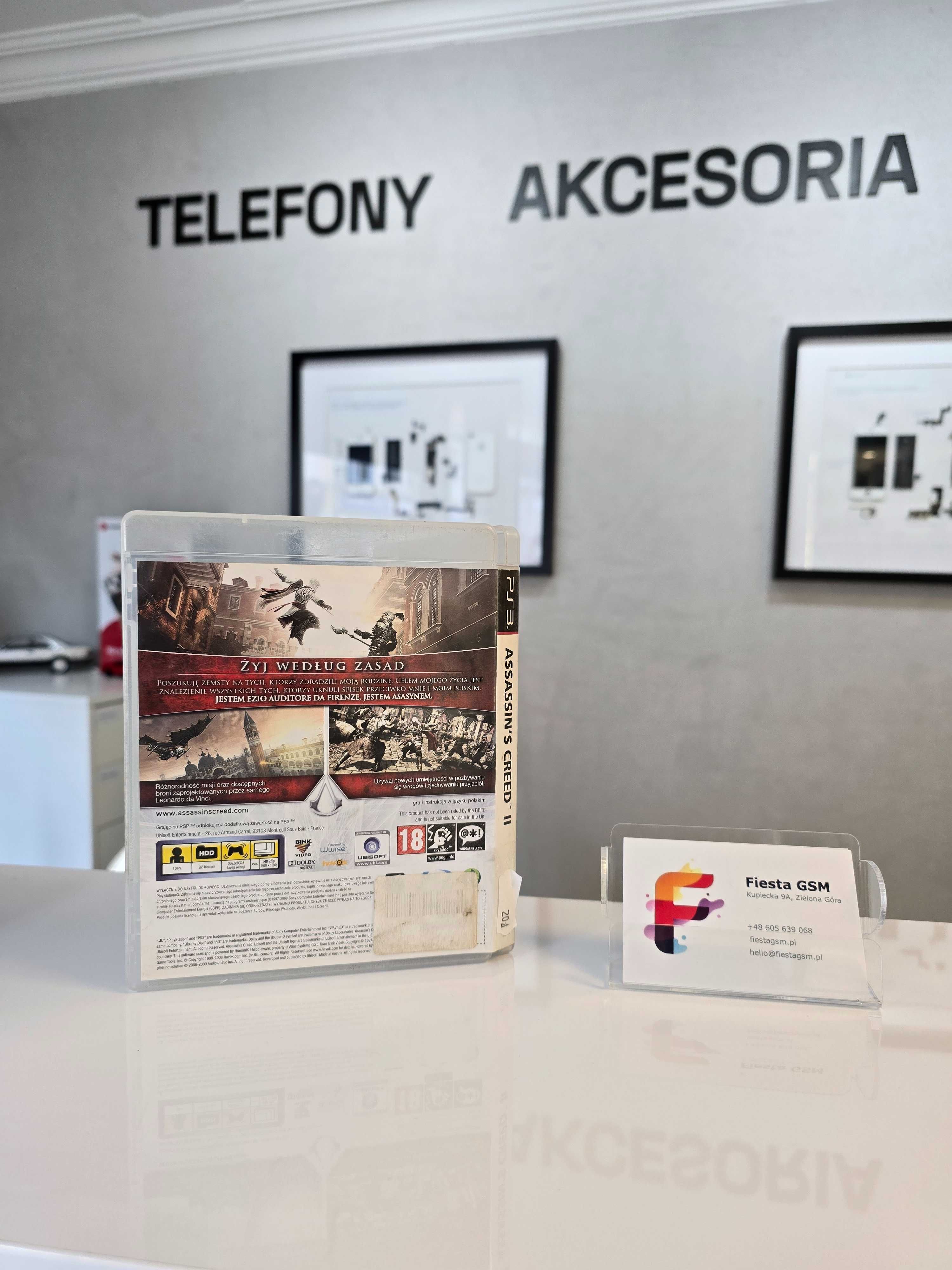 Gra na Sony PS3 - Assassin's Creed II, wersja PL.