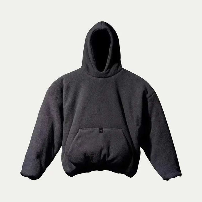 Худи yzy x gap (yeezy balenciaga polar fleece hoodie blk) с америки l