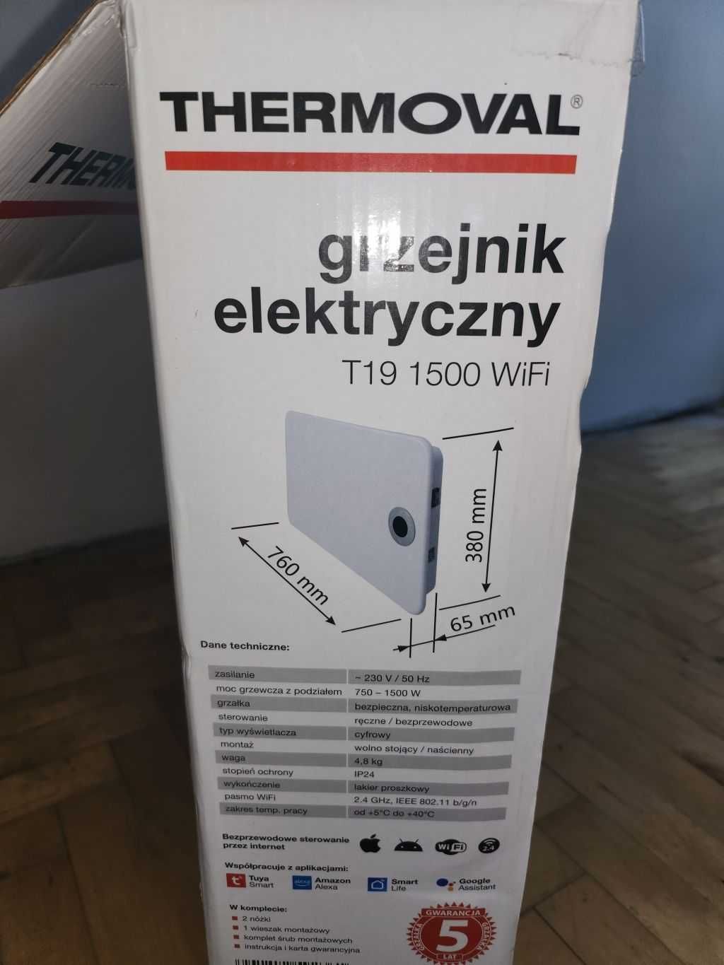 Grzejnik elektryczny Thermoval T19 1500 WiFi