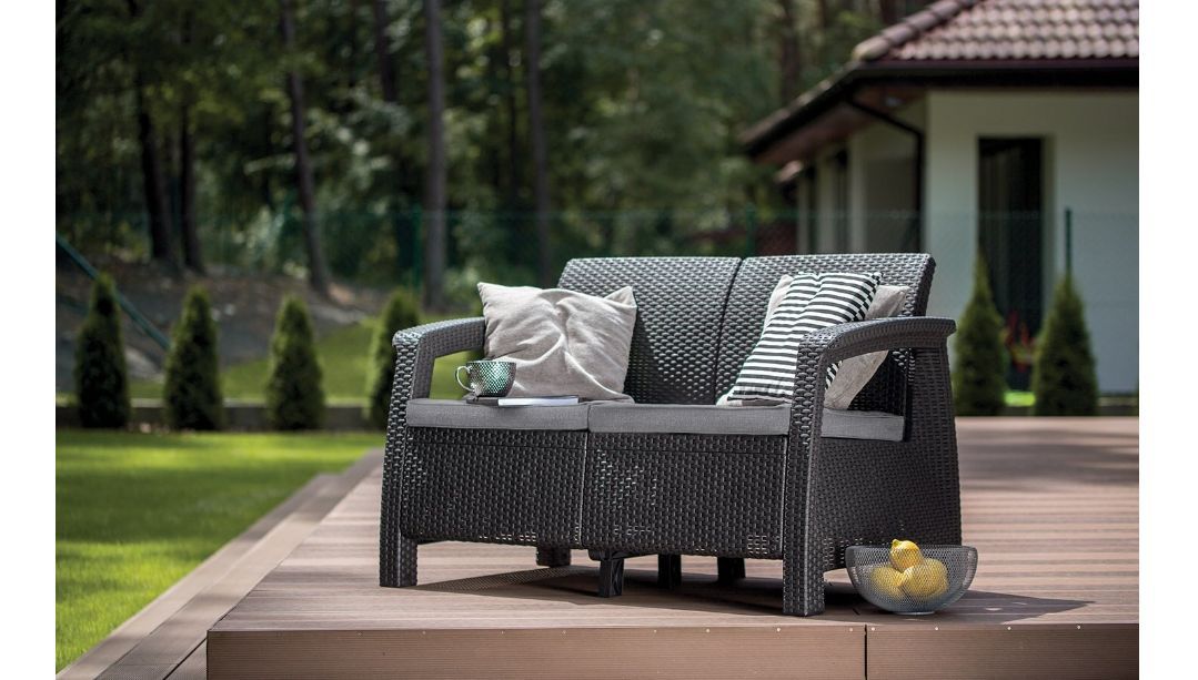 Sofa ogrodowa KETER Corfu Capri Relly Grafit