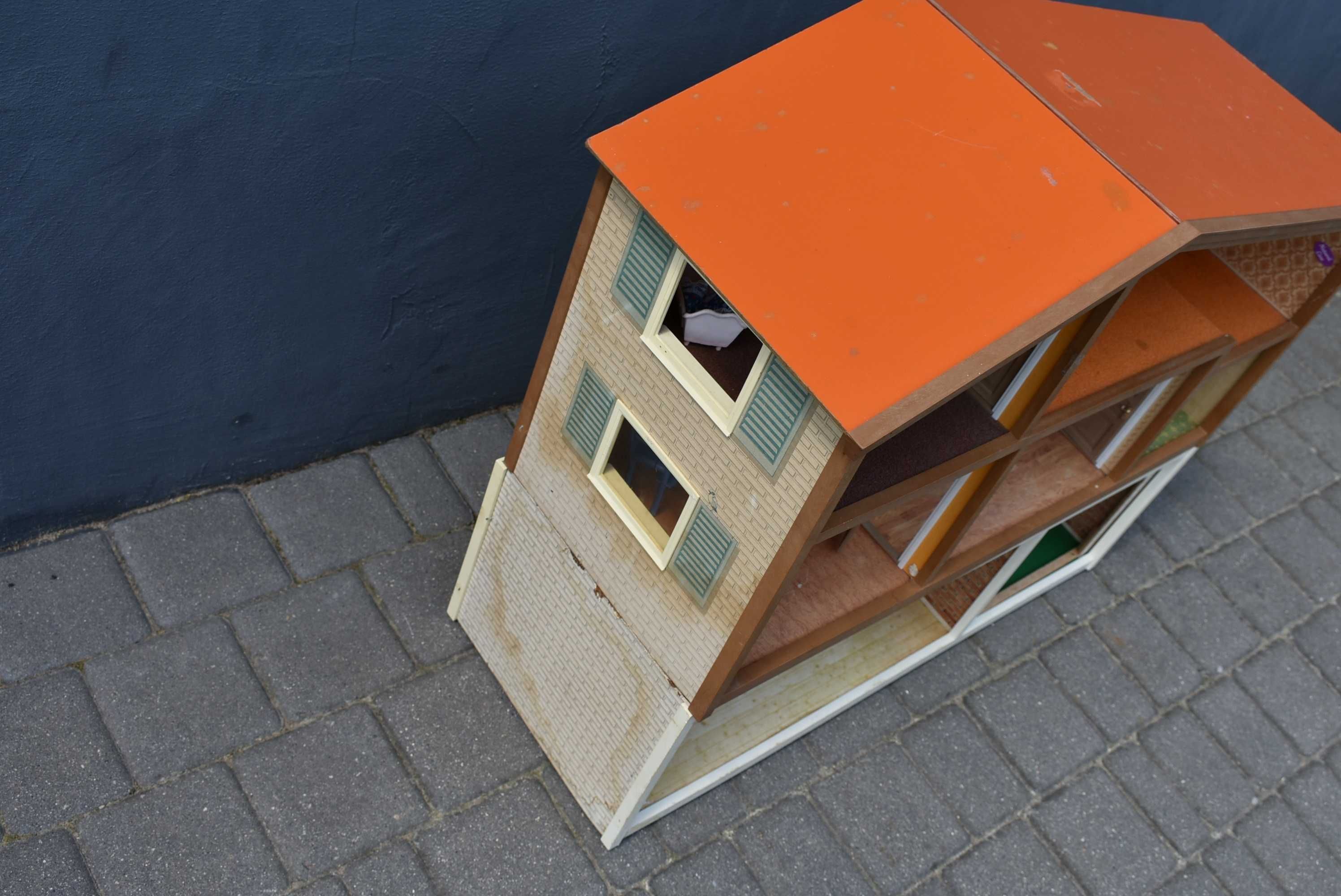 Domek dla lalek Lundby DollHouse duży oryginał vintage retro 2 części