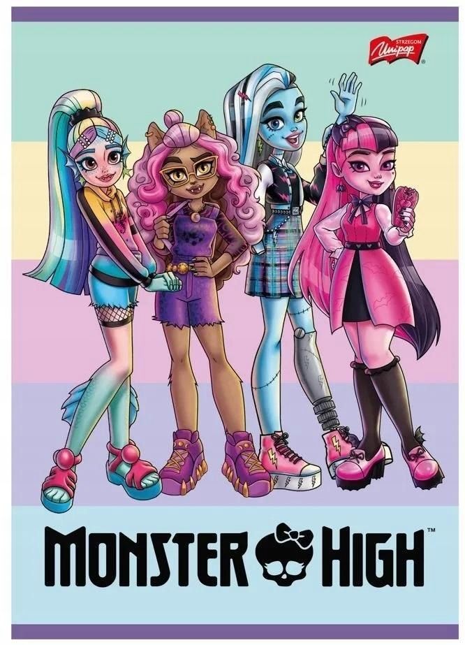 Zeszyt A5/16k Linia Monster High (15szt), Unipap