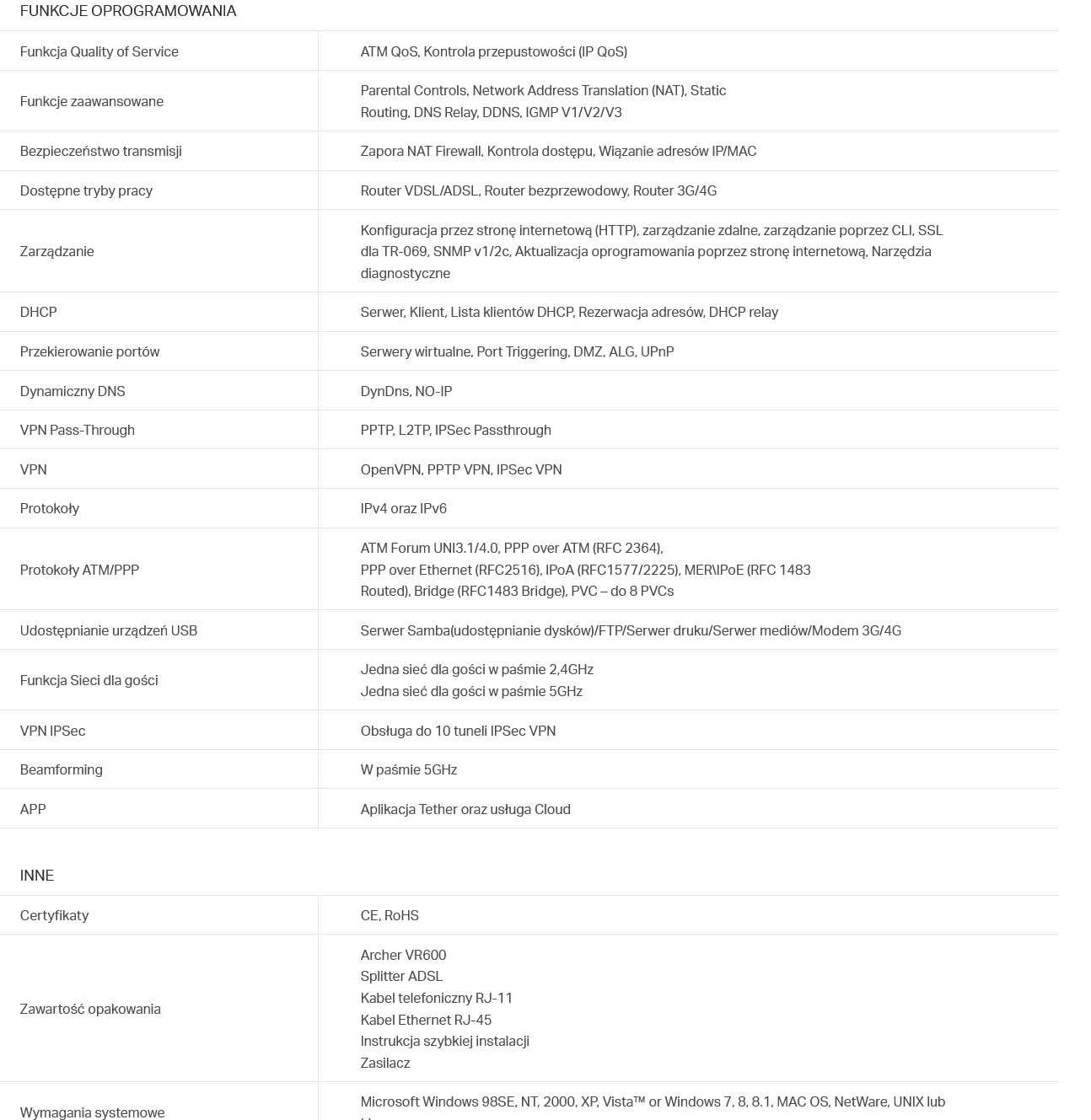 Tp-Link Router Archer VR600
