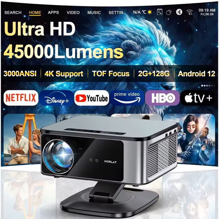 Horlat T10pro 45000люмен 12 Андроїд