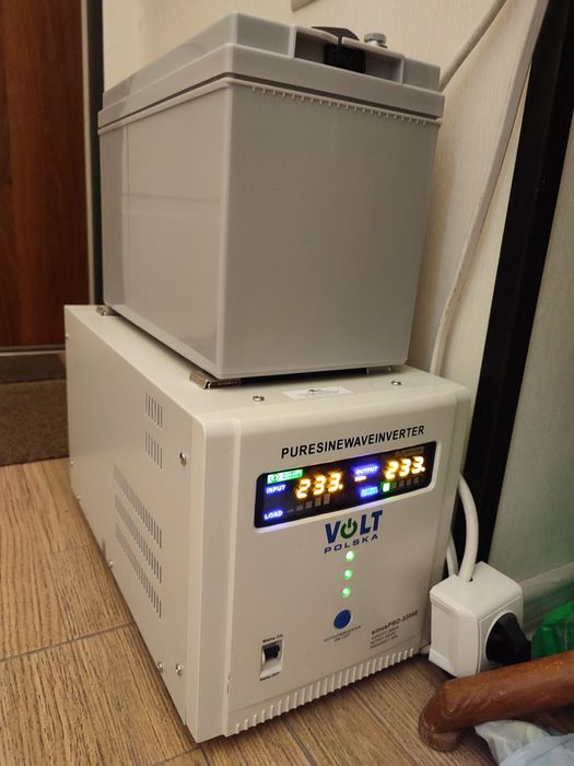 Комплект для квартиры ИБП 1600 Вт  + батарея 100 Ач