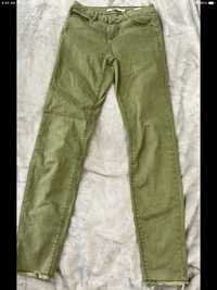 Spodnie, zielone, khaki, sinsay,36/S, 34/XS.